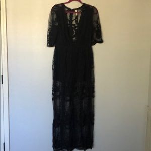 NWOT boutique black dress/romper